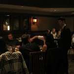 The Grill's manager Stephen Kurpinsky makes sure everything is going smoothly.