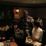 Scot Blair (Small Bar/Hamilton's/Eleven) stands and speaks to Adam Carbonell (SDBG President), seated on the right.