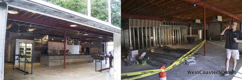 After and before. Right, Paul Segura checks on the progress May 30. 