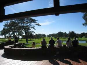 Beer lovers taking in the sights at the 2010 Beer Garden at the Lodge at Torrey Pines