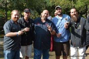 From 2012's Rare Beer Breakfast at Stone. Pictured L-R: Colby Chandler (Ballast Point), Shawn DeWitt (Coronado), Dr. Bill (Stone), Ryan Glenn (Ballast Point), and Greg Koch (Stone)