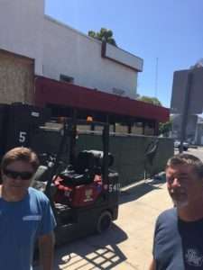 San Diego Brewing Company's Scott Stamp and Jeff Drum outside their future digs at CRAFT by Brewery Igniter North Park